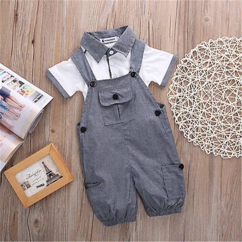 Baby Boy 2 Piece Romper Set