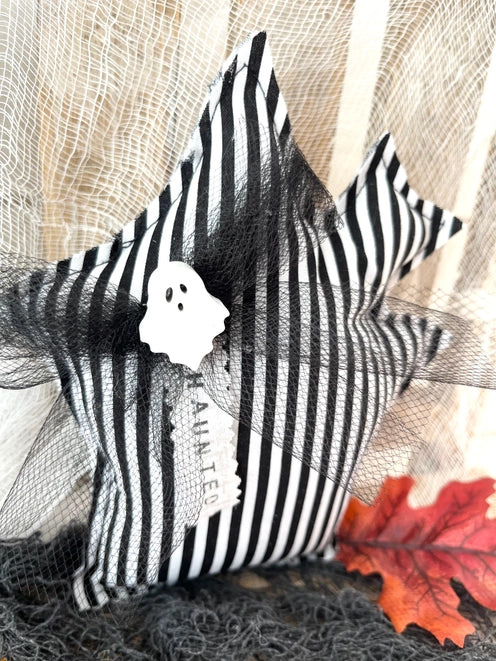 Halloween Haunted House Mini Pillow / Home Decor