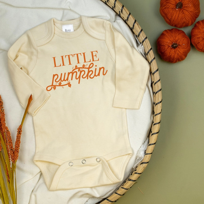 Little Pumpkin Bobysuit / Baby Thaksgiving Onsie