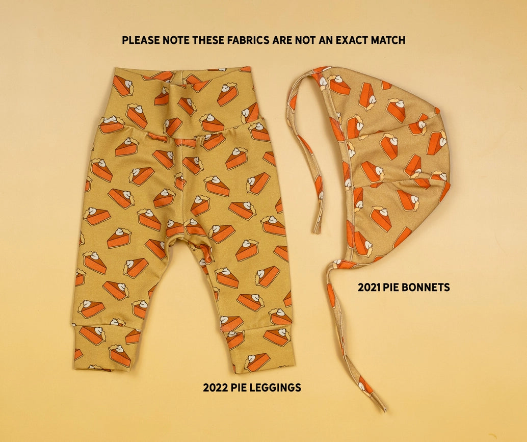 Pumpkin Pie Baby Leggings / Fall Thanksgiving Baby Leggings