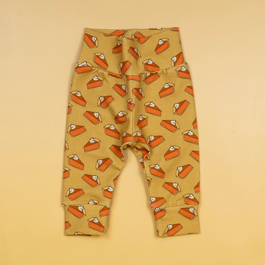 Pumpkin Pie Baby Leggings / Fall Thanksgiving Baby Leggings