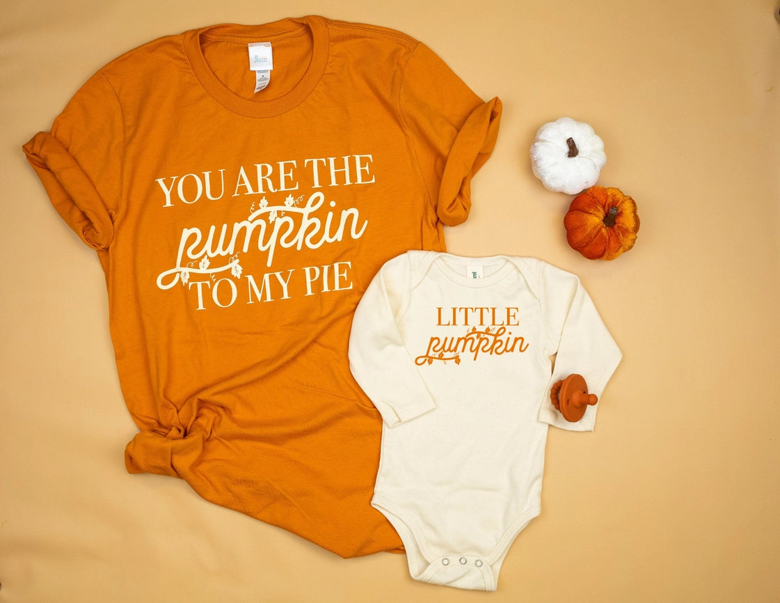 Little Pumpkin Bobysuit / Baby Thaksgiving Onsie