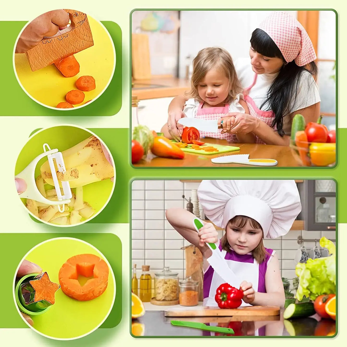 Little Chef's Kitchen Tool Set – 13-Piece Montessori Collection