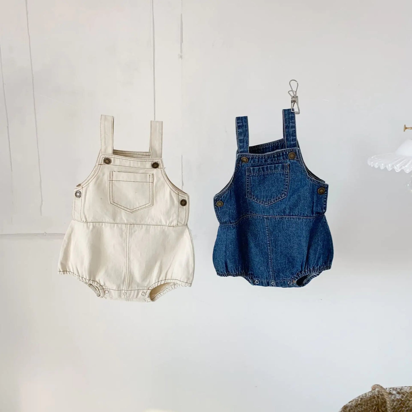 Denim Baby Overall Romper