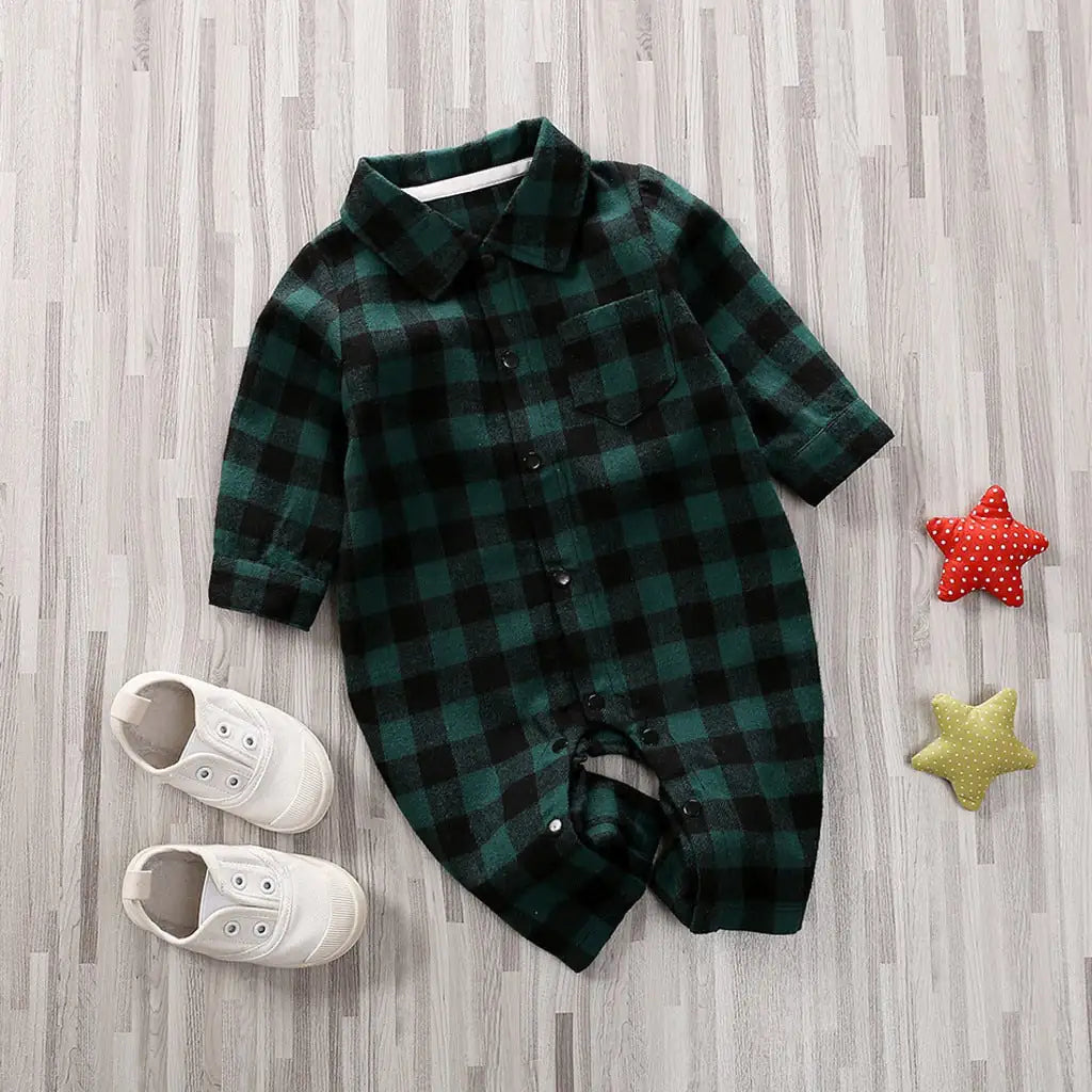 Baby Buffalo Plaid Romper