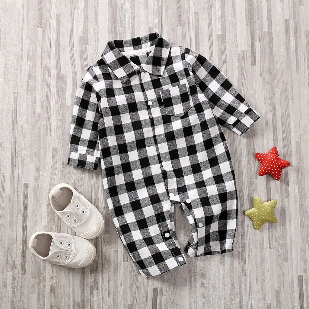 Baby Buffalo Plaid Romper