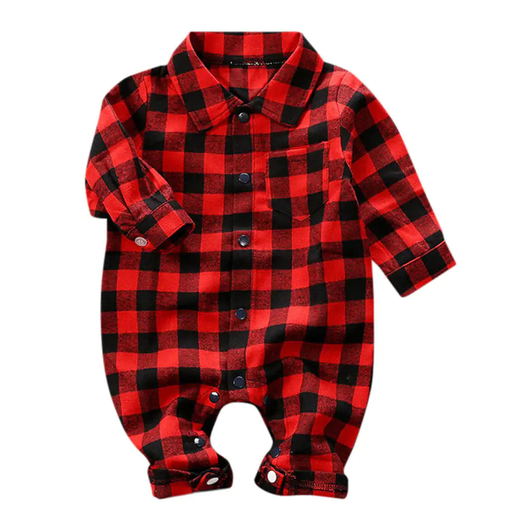 Baby Buffalo Plaid Romper