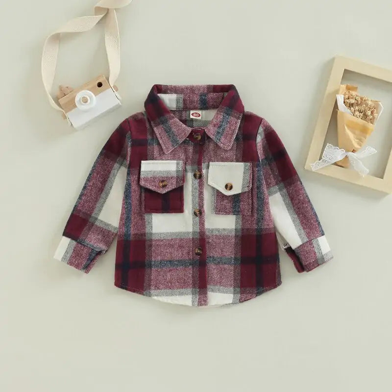 Toddler Classic Plaid Long Sleeve Shirt