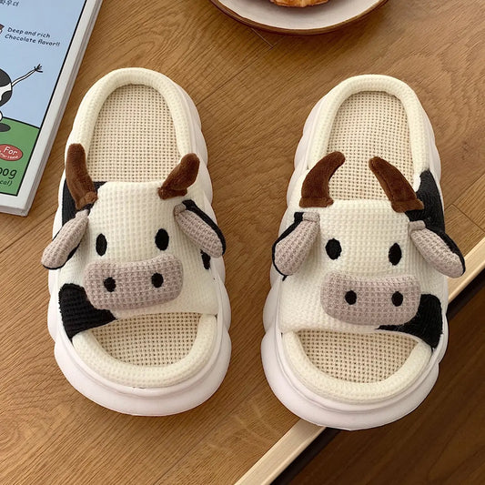 Milk Cow Slippers - Adult Size