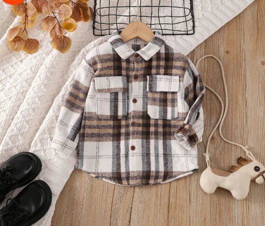 Toddler Classic Plaid Long Sleeve Shirt