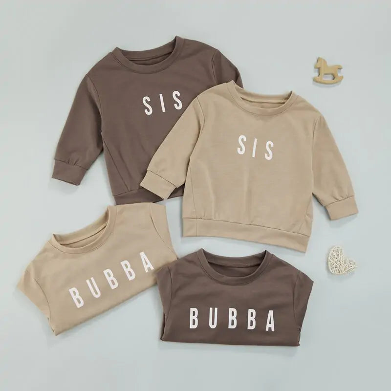 Bubba & Sis Cozy Print Pullover