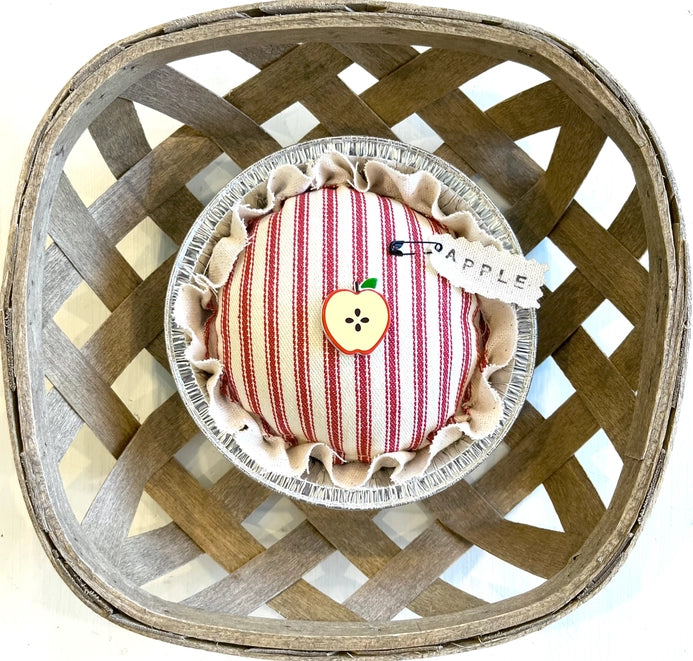 Mini Rustic Fabric Pie - Apple / Home Decor