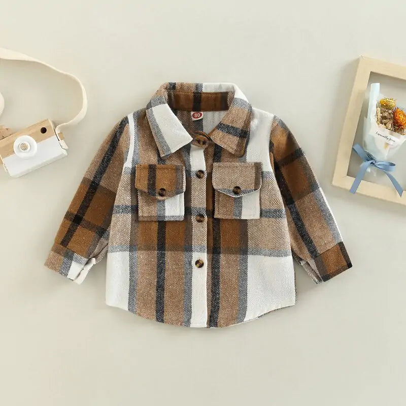 Toddler Classic Plaid Long Sleeve Shirt