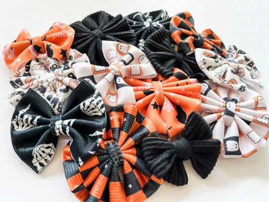 Spooky Season Baby Bow Headbands - NOW AVAILABLE!
