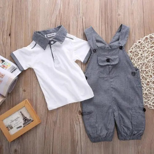 Baby Boy 2 Piece Romper Set