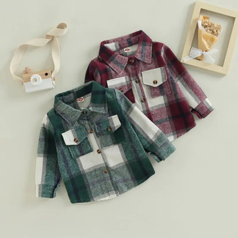 Toddler Classic Plaid Long Sleeve Shirt