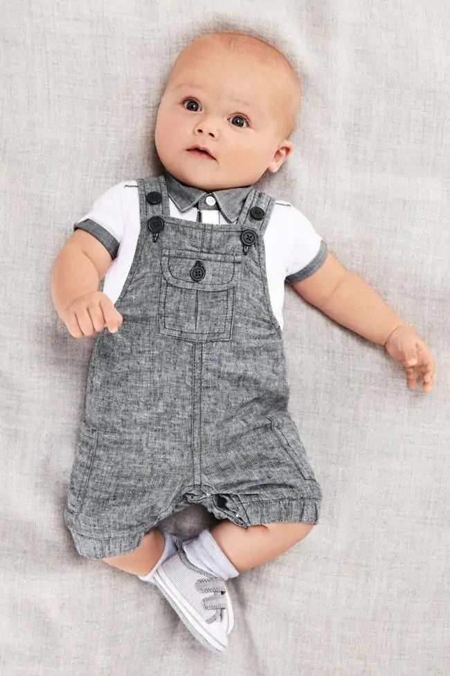 Baby Boy 2 Piece Romper Set