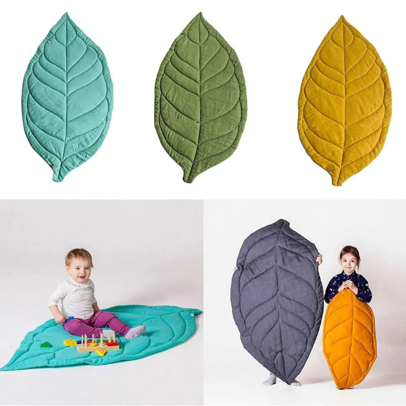 Leaf Shape Soft Crawling Play Mat for Baby