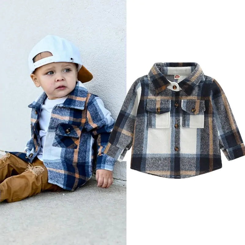 Toddler Classic Plaid Long Sleeve Shirt